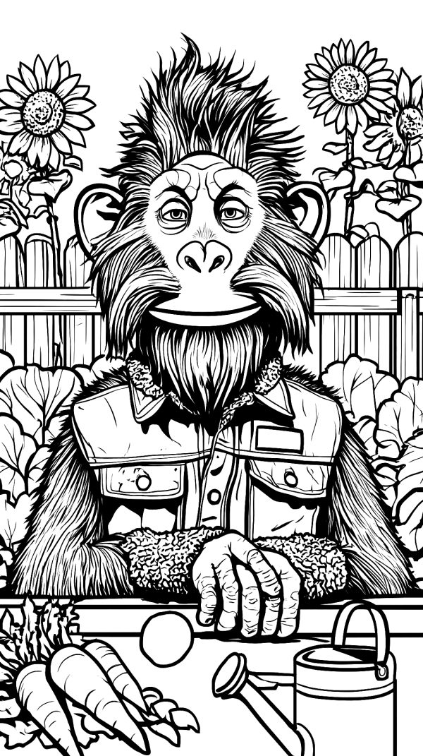Monkey in the Garden