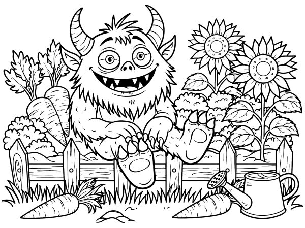 Gartenmonster-Spaß