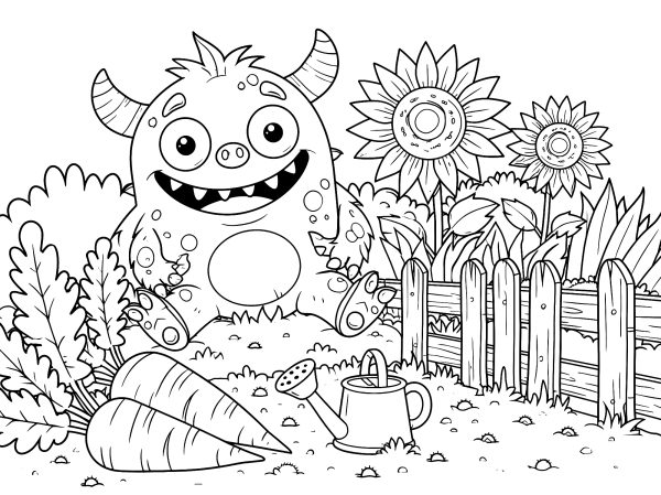 Diversión del Monstruo en el Jardín