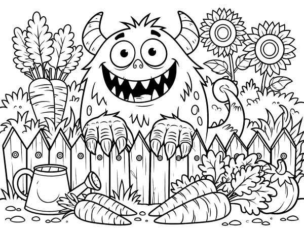 Fröhliches Gartenmonster
