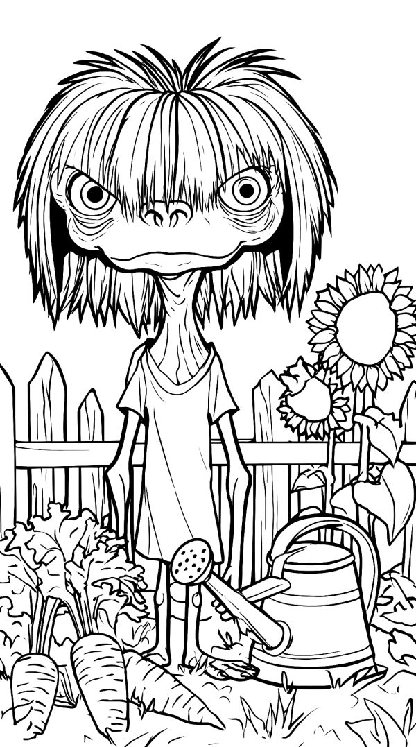 Garden Creature with Watering Can