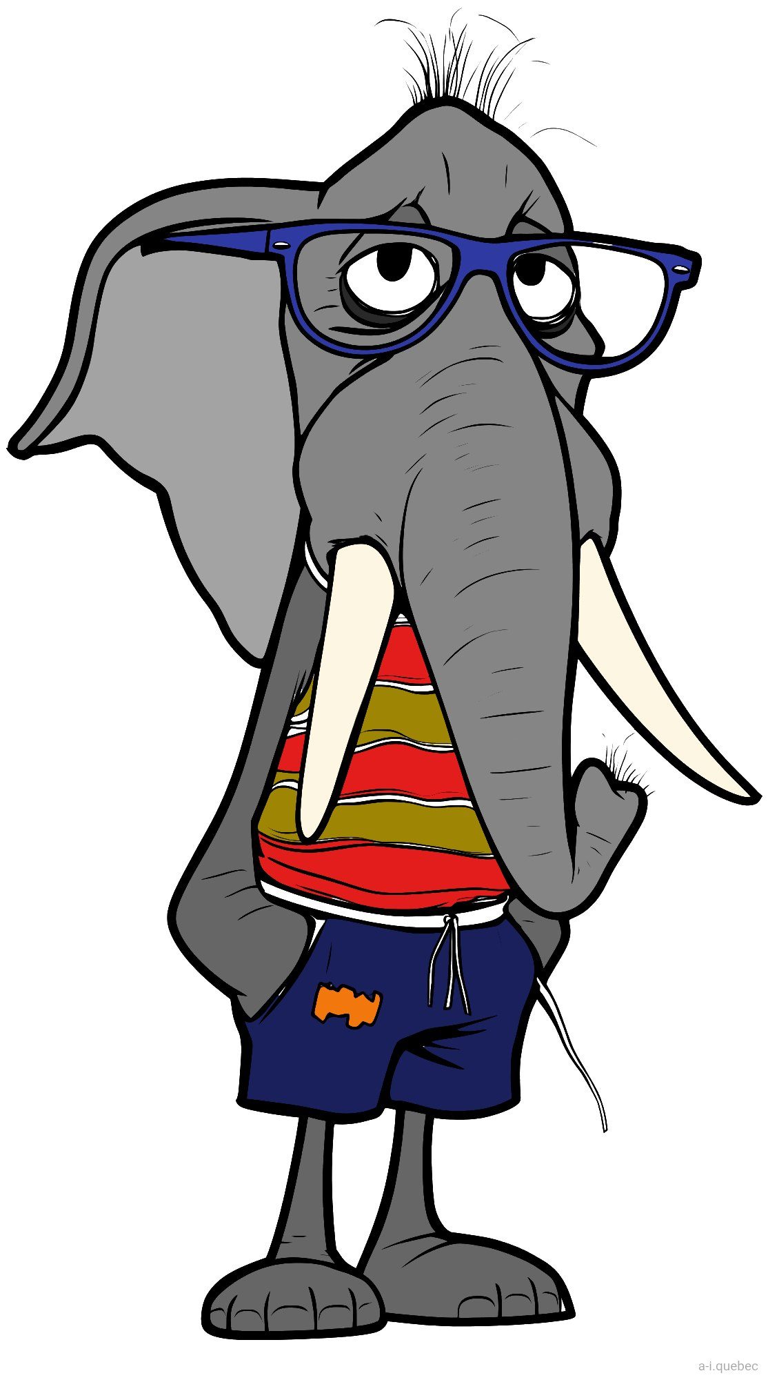 Elephant with Glasses