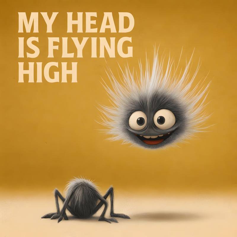 My head is flying high