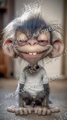 Cartoon Mischievous Monkey
